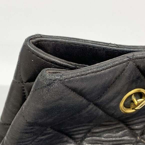 CHANEL Black Lambskin Leather Tote Bag - Picture 7 of 14